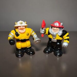 Vintage 1997 - Lot of 2 - Rescue Heroes Firefighters Figures “Billy Blazes"